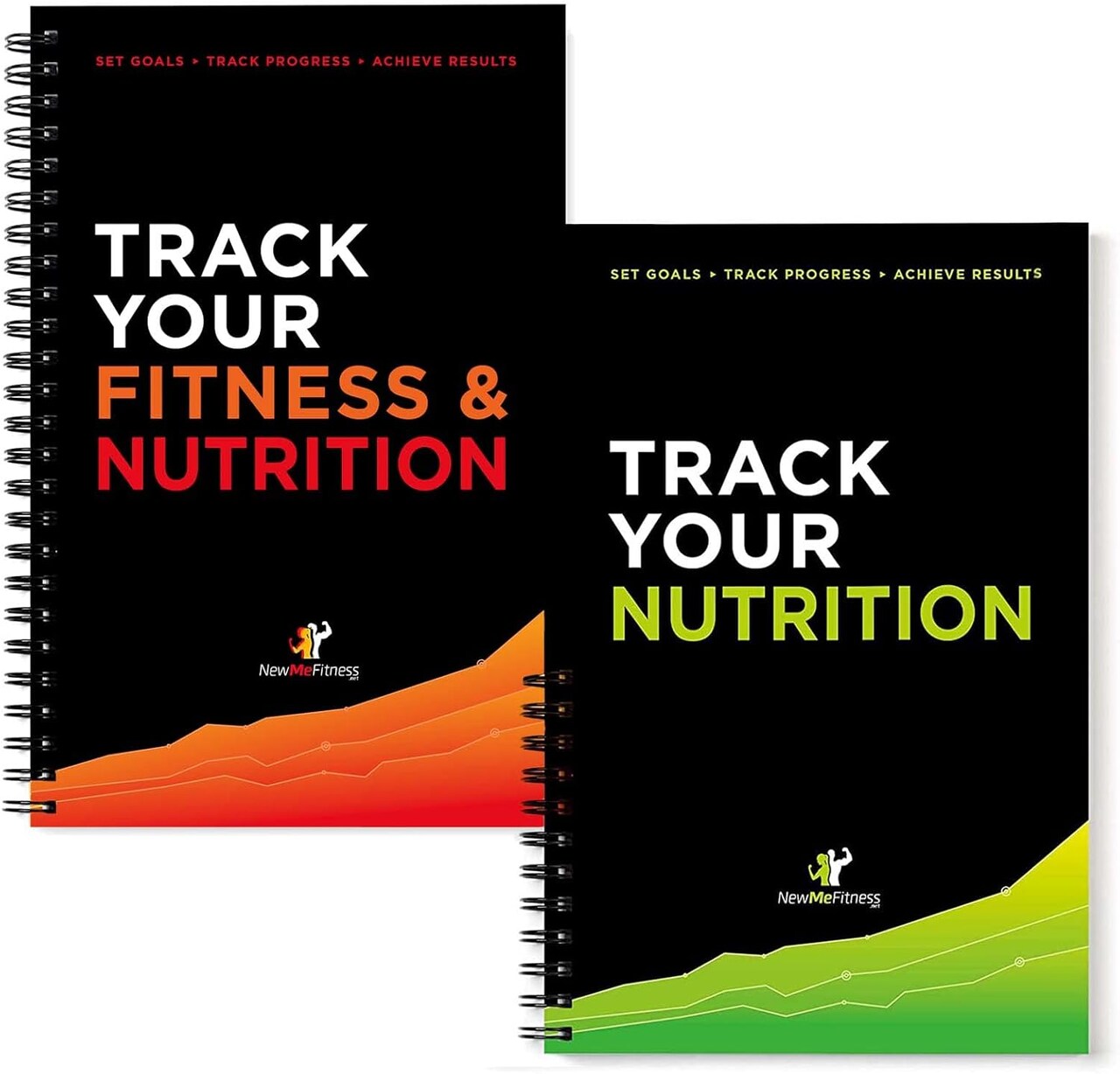 Track Your Fitness & Nutrition & Track Your Nutrition Planner Gift Set-2 Books